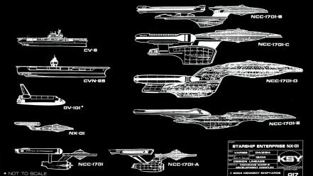 Star trek spaceships wallpaper