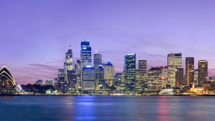 Beach skylines sydney australia dec 2008 dusk wallpaper