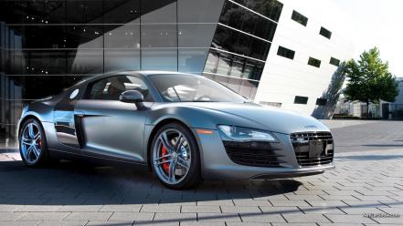 Cars audi r8 sports grey wallpaper