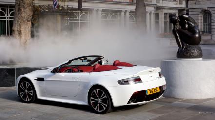 Cars vantage convertible white aston martin v12 cabrio wallpaper