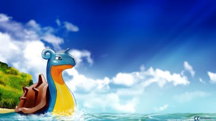 Clouds beach lapras serie isle game sea wallpaper