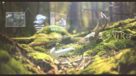 Forest nike cinema4d after effects wallpaper