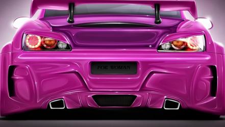 Honda pink cars wallpaper