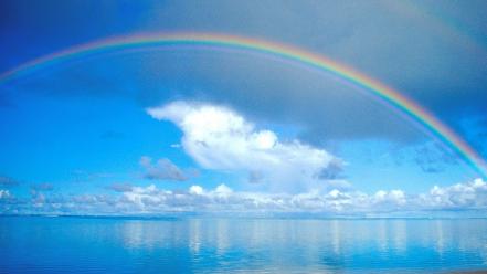 Nature rainbows seascapes wallpaper