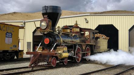 Old trains locomotives steam widescreen 4-4-0 wallpaper