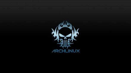 Skulls linux arch gnu/linux wallpaper