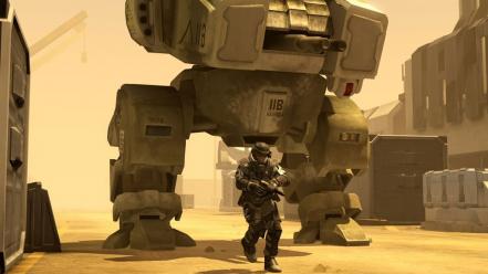 Video games war battlefield robots mecha 2142 wallpaper