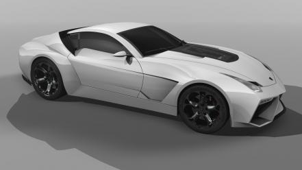 White design lamborghini front concept art 2009 toro wallpaper