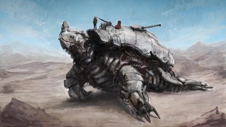 Art digital concept artwork vehicles tortoise ar wallpaper