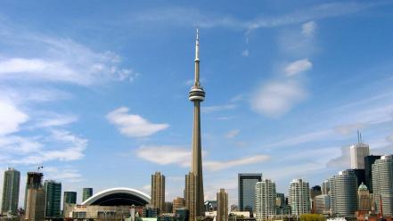 Cityscapes buildings toronto cn tower wallpaper