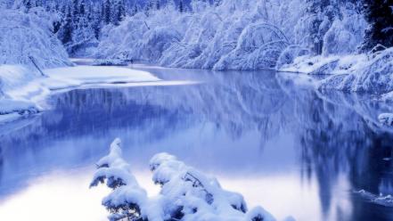 Landscapes nature winter lakes wallpaper