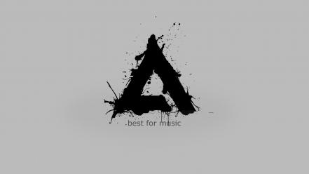 Music logos simple background aimp grey icon wallpaper