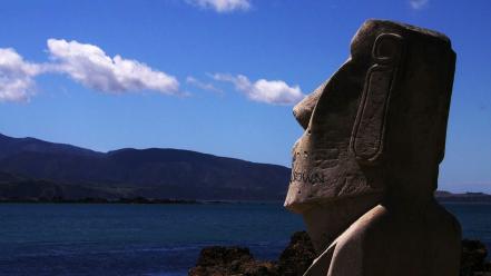 Statues easter island moai wallpaper