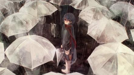 Vocaloid hatsune miku umbrellas wallpaper
