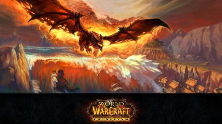 World of warcraft deathwing cataclysm fan art wallpaper