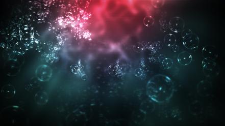 Abstract bubbles digital art wallpaper