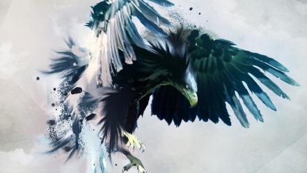 Abstract eagles artwork wallpaper