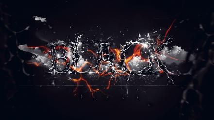 Black dark design typography surreal conception digital art wallpaper