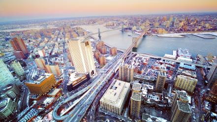 Buildings usa new york city roads rivers wallpaper