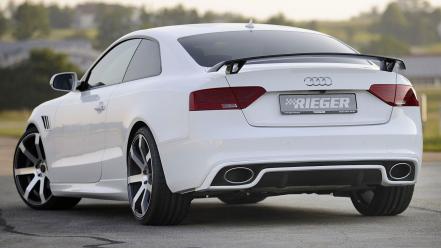 Cars tuning audi a5 white tuned rieger wallpaper