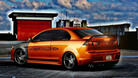 Cars tuning mitsubishi lancer virtual wallpaper