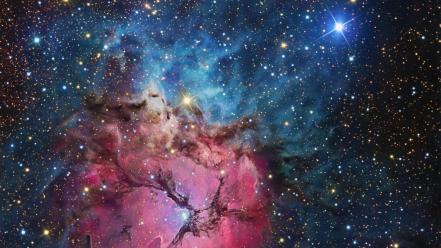 Clouds stars nebulae hubble gaz space wallpaper