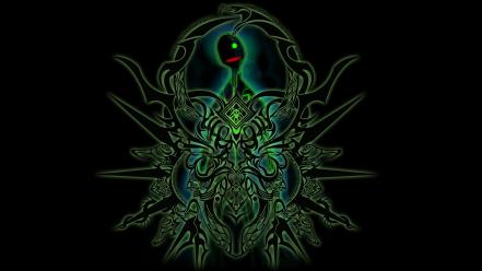 Green video games symbol blazblue hazama wallpaper