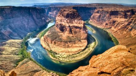 Landscapes horseshoe bend colorado wallpaper