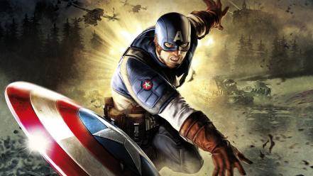 Marvel comics the avengers america: first avenger wallpaper