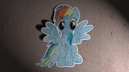 My little pony rainbow dash sticker wallpaper