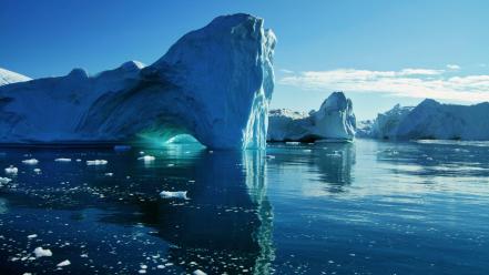 Nature icebergs skyscapes wallpaper