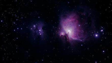 Outer space stars purple wallpaper