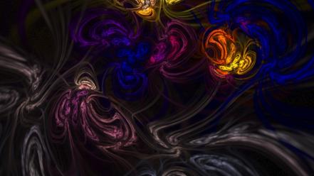 Abstract fractals forms apophysis mathematical formula wallpaper