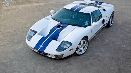 Cars ford gt racing stripes wallpaper