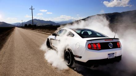 Cars ford mustang burnout topgear wallpaper