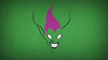 Minimalistic spider-man green goblin background villians blo0p wallpaper