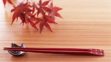 Oriental chopsticks wallpaper