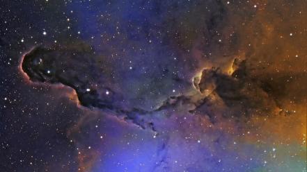 Outer space stars galaxies nebulae view wallpaper