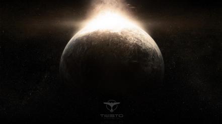 Outer space tiësto plants planetes wallpaper