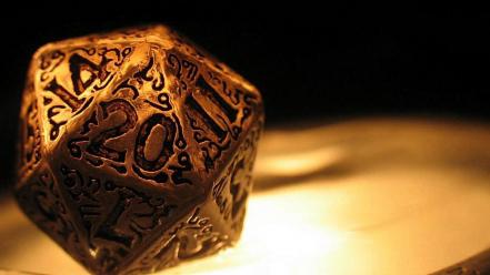 Rpg golden d20 wallpaper