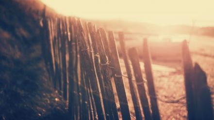 Beach fences wallpaper