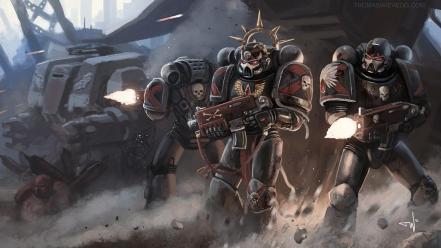 Death space marines artwork squad warhammer 40k wallpaper