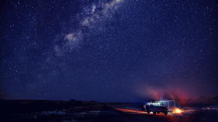 Landscapes stars cars camp skyscapes wallpaper
