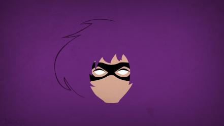 Minimalistic kick-ass hit girl purple background blo0p wallpaper