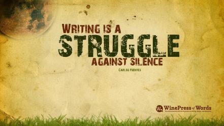 Quotes silence writing wallpaper