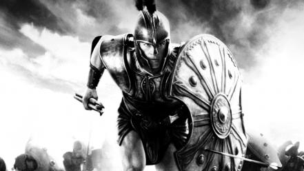 Sparta brad pitt warriors troy wallpaper