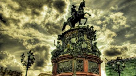 Statues hdr photography cities wallpaper