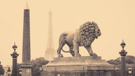 Statues lions wallpaper