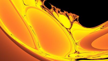Abstract oil bubbles wallpaper