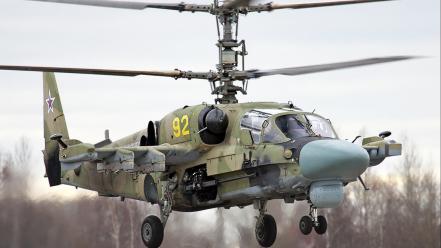 Aircraft helicopters kamov russian air force ka-52 alligator wallpaper